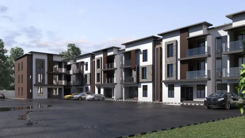 Two bedroom apartment blocks in Kubwa, Abuja